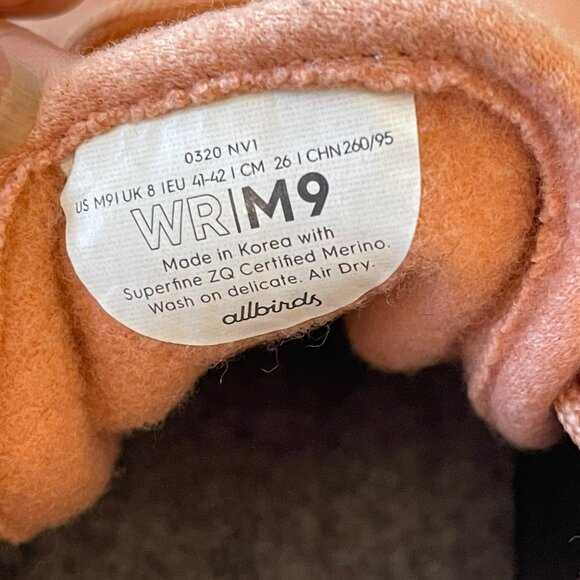 Allbirds Mens Sz 9 Wool Tree Runners New - Picture 6 of 8